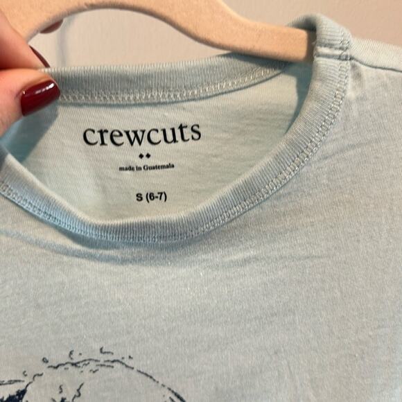 J. Crew Crewcuts Small (6/7) Surfer Graphic Short Sleeve Tee Shirt - Picture 2 of 6